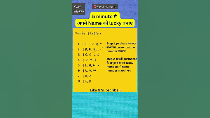 5 minute मे अपने Name को lucky बनाए | Name Numerology 2024 #numero  #numerology #short