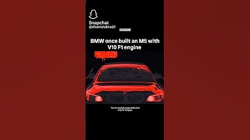 BMW once built a M5 with V12 and F1 engine