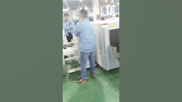 X-ray baggage scanner department testing