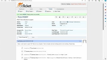 OsTicket Lifecycle Stages