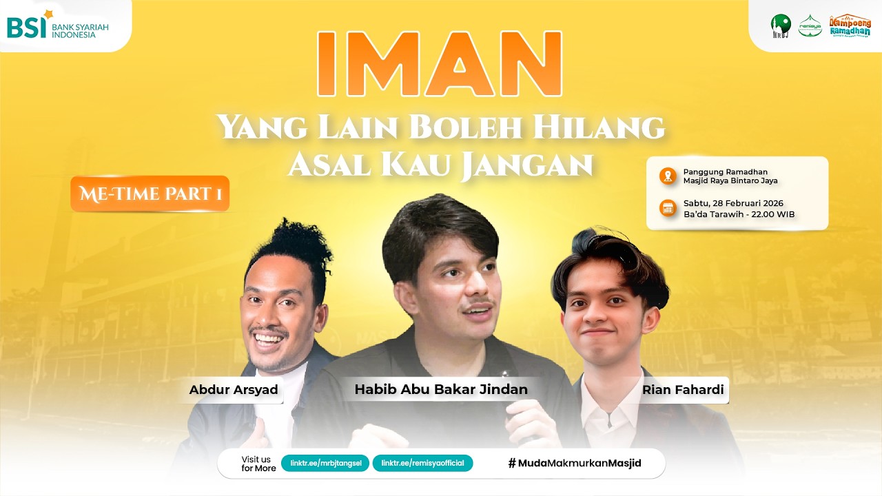 🔴[LIVE] IMAN, YANG LAIN BOLEH HILANG ASAL KAU JANGAN | HABIB ABU BAKAR JINDAN | ABDUR ARSYAD | RIAN
