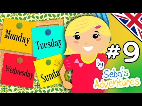 I Giorni In Inglese I Giorni Della Settimana In Lingua Inglese Per Bambini Lezione 09 Youtube