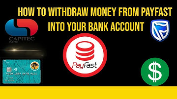How to withdraw money from PayFast into your bank account