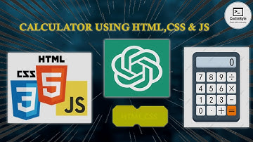 I asked ChatGPT to create a HTML Calculator | HTML Calculator Tutorial | ChatGPT | CodinByte