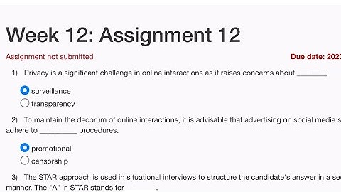 NPTEL Public Speaking Week 12 Assignment Solutions 2023 #nptel #nptel2023 #nptelcourseanswers