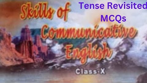 BSE X  || ENGLISH  GRAMMAR|| TENSE REVISITED || MCQs with  ANSWER