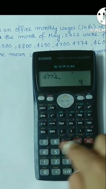 How to find mean using scientific calculator - YouTube
