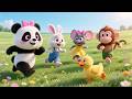 Poppy Panda’s Playtime Park with Baby Bun 🐼🐰 | Cute Adventure Song for Kids | Fun Nursery Rhyme