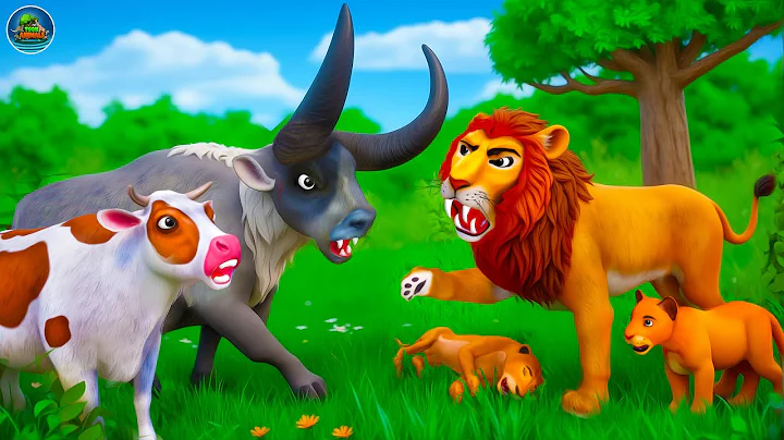 Animal Kingdom: Giant Buffalo vs Lion Family! Epic Farm Animals Rescue Compilation