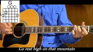 How to Play Go Rest High On That Mountain - Vince Gill - Easy - T22