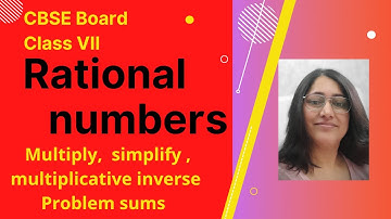 CBSE BOARD -  Class 7 Math - math solutions - Shilpa Joshi - Rational numbers - multiply - simplify