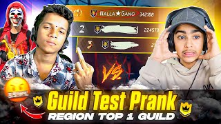 India’s No 1 Guild Test Prank Gone Wrong 🤯 Nalla Gang Guild Test 😱 - Free Fire India