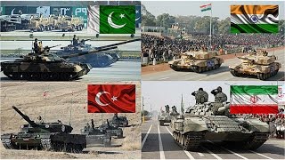 Stan & Turkey Vs India & Iran Military Power Comparison 2016-2017