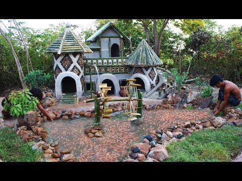 build-dog-house-for-abandoned-puppies-and-fish-pond-for-red-fish