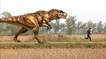 T-Rex Chase dinosaur 🦖#dinosaurchase #trex #dinosaur 