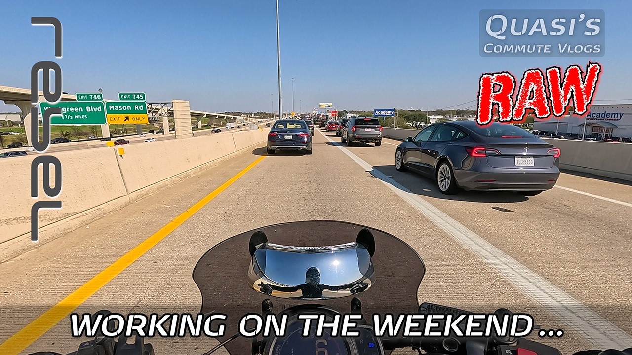 VLOG: Rebel 1100 commute // Working on the weekend