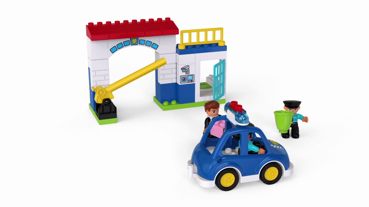 10902 Town Police Building Set Smyths Toys - YouTube