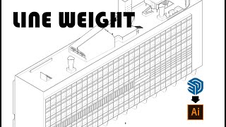Famous Line Weight from SketchUp to Adobe Illustrator Wealth