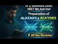 Alkenes & Alkynes in 30 Sec ⚡ | NEET 2026 Most Expected