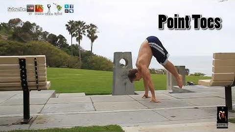 How to do an L Sit to Handstand Tutorial- Gymnastics Strength Calisthenics Workout