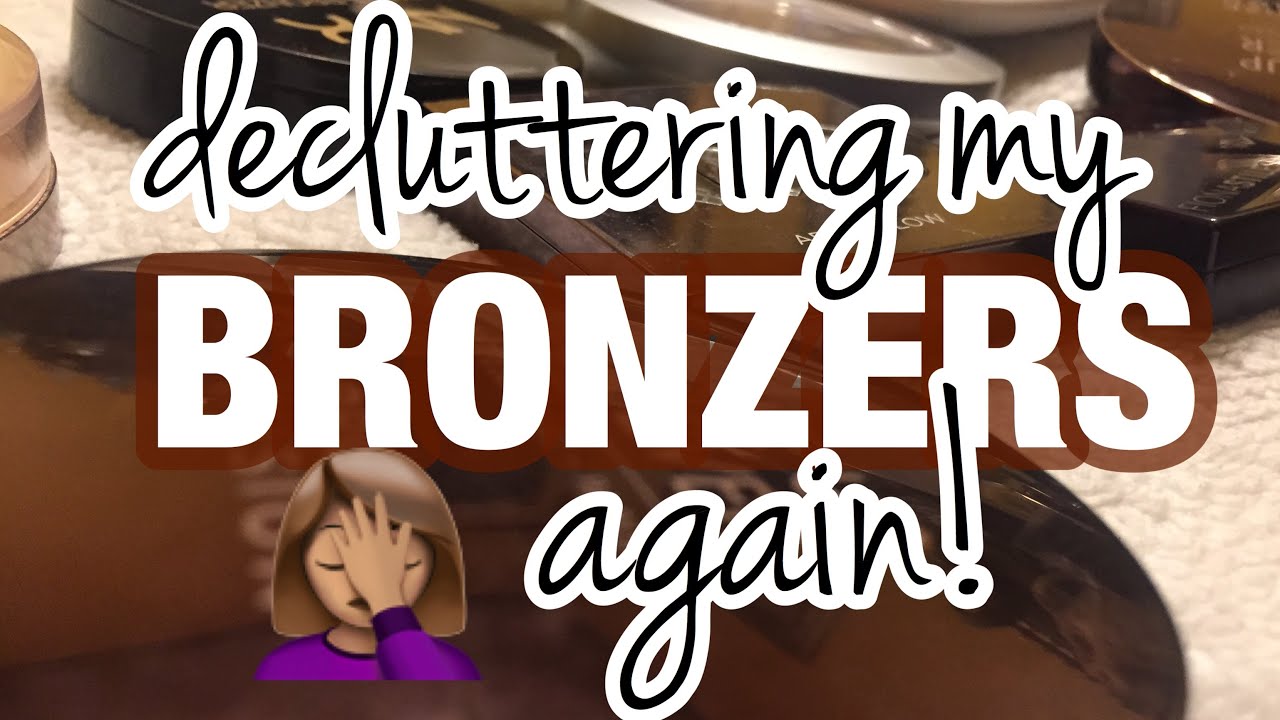 BRONZERS 2nd ROUND DECLUTTER! | Spring Cleaning Week | MelissaQ