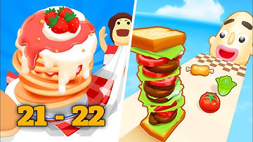 Pancake Run - All Levels Gameplay Walkthrough Android, ios, ( Level 21-22)