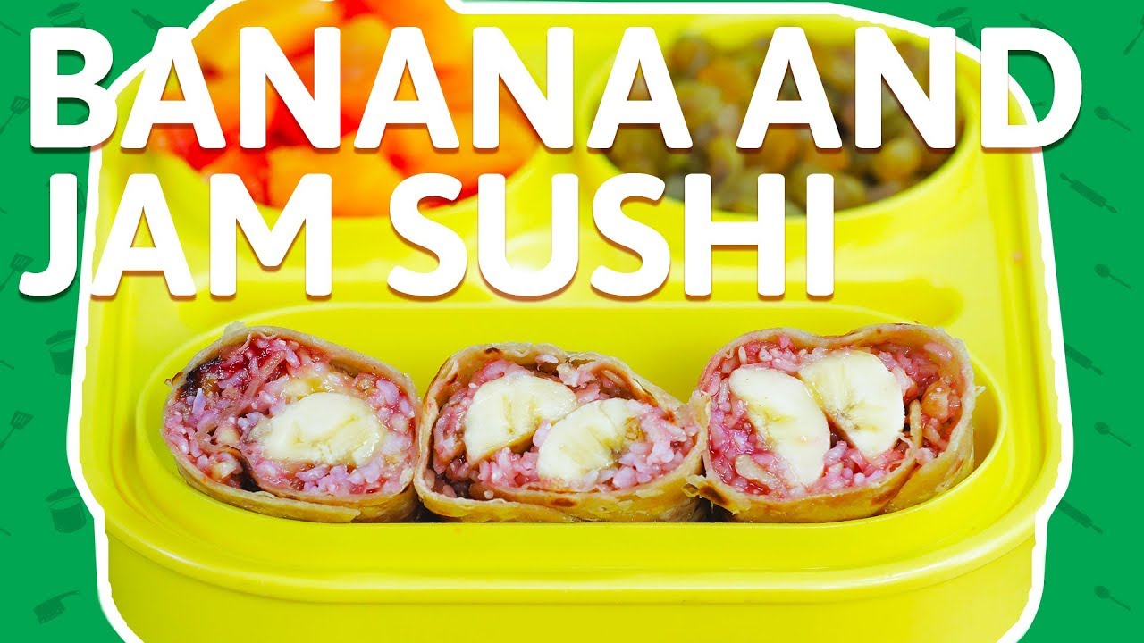 Banana Sushi Rolls - How To Make Sushi At Home - Fusion Recipe For Kids Tiffin Box | India Food Network