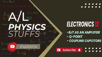 BJT as Amplifier | Q-point | Coupling capacitors (Electronics) - 12