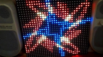 Music visualizer on RGB LED display with RPI 2