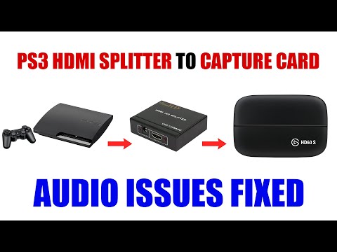 PS3 Elgato Capture Card Audio Issue Fixed [ How to Fix Static Sound from HDCP Bypass HDMI Splitter ]