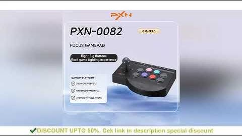 PXN 0082 Wired Game Joystick Arcade Console Street Fighter Controller Gaming Joystick for USB PS3/PS