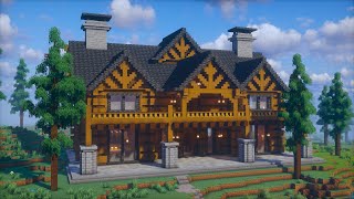 How to build a Large Log Cabin Interior - Minecraft Tutorial (Part 2)