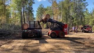 From stump to sawmill! Full operation!!!