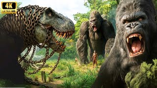 King Kong vs T Rex Full Movie Legendary Monster Battle in 4K