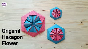 Origami Hexagon Flower Tutorial