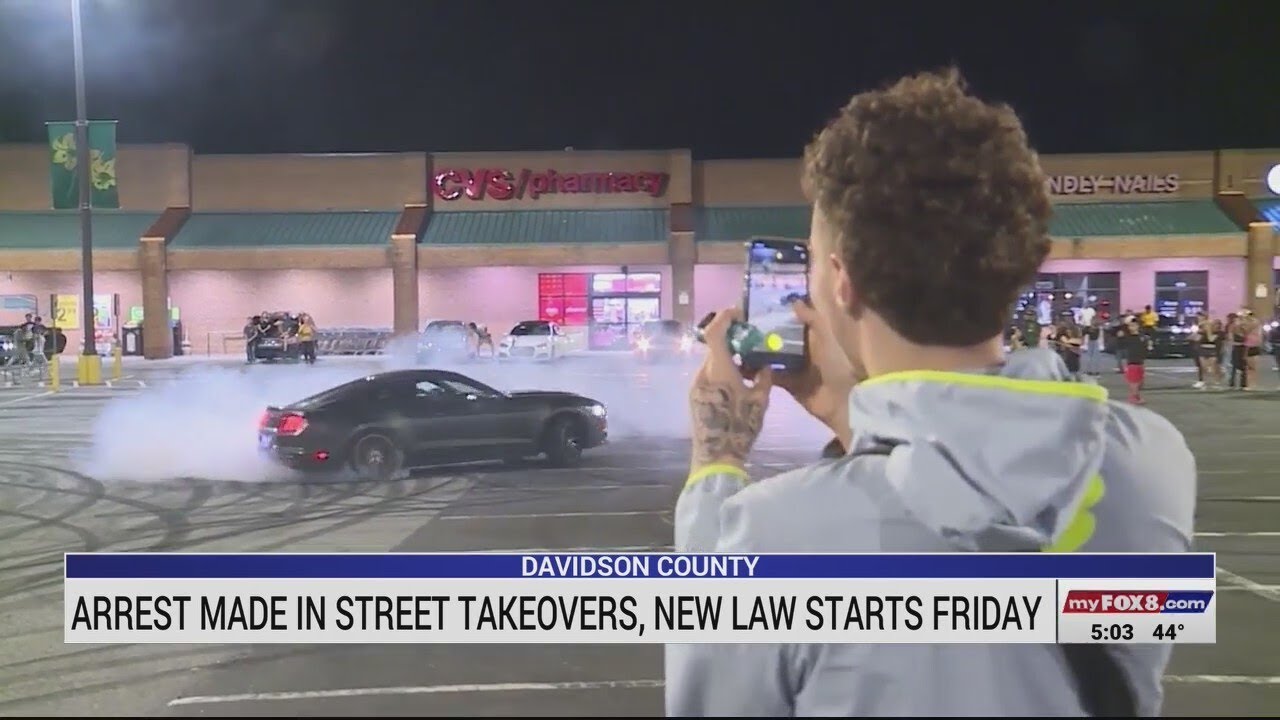 Arrest made in Davidson County street takeover YouTube