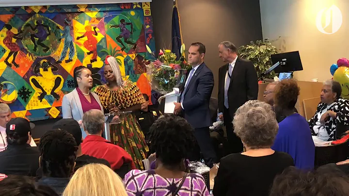 Chief Danielle Outlaw thanks Antoinette Edwards