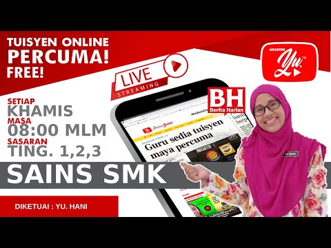 🔴 [LIVE] SAINS PT3,SN T1|6.1 PENGELASAN UNSUR OLEH CIKGu HANi #11 #TUISYENPERCUMA