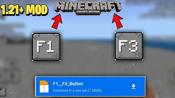Install F1 & F3 Button Addons in MCPE 1.21+ || F3 button for MCPE ||  minecraft f3 mod download