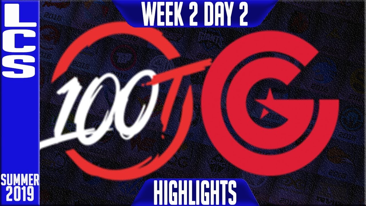 100 vs CG Highlights | LCS Summer 2019 Week 2 Day 2 | 100 Thieves vs Clutch Gaming