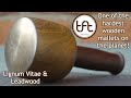 Woodturning a Mallet from Lignum Vitae and Leadwood.