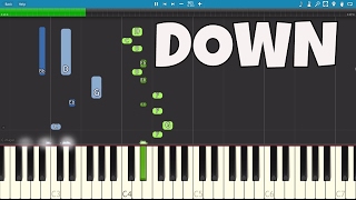 Video voorbeeld van "Marian Hill - Down - Piano Tutorial  (Apple AirPods Song)"