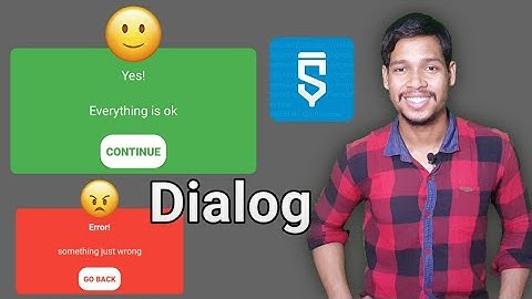 Success animation custom dialog and error animation custom dialog in sketchware hindi/Aauraparti