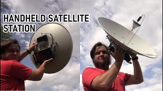 Handheld Cyberdeck Dish For Live Satellite Data