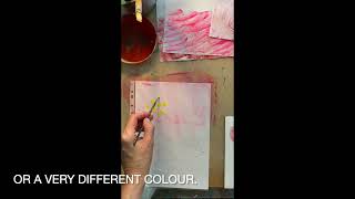 Simple Monoprinting to make collage papers