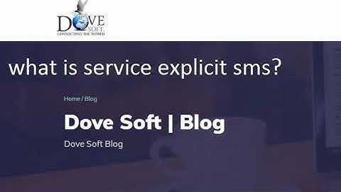 SMS - Service explicit (DLT)