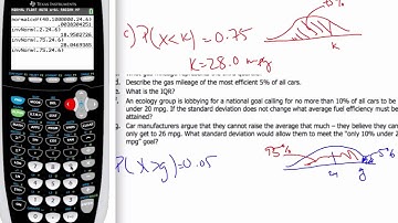 IB Math 11.05.4 Normal Distribution ex - GDC