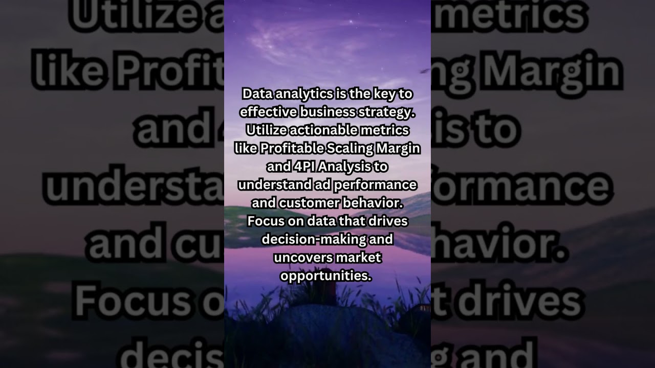 Unlocking Business Success: Data Analytics Strategies for Profitable Scaling Margin in Online Sales