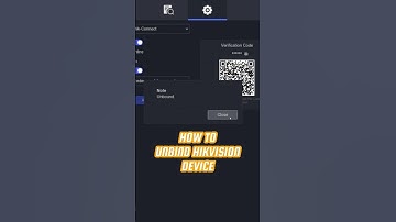 How To Unbind Hikvision DVR #cctv #hikvision #cctvcamera