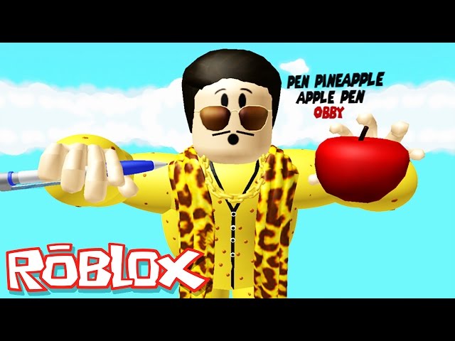 Roblox Adventures Pen Pineapple Apple Pen Obby Giant Ppap - escape the evil mlg thomas roblox